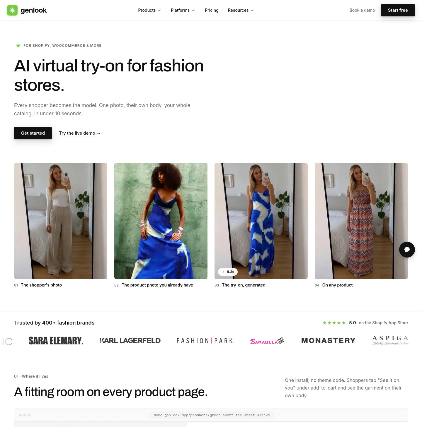 genlook.app — a measured funnel