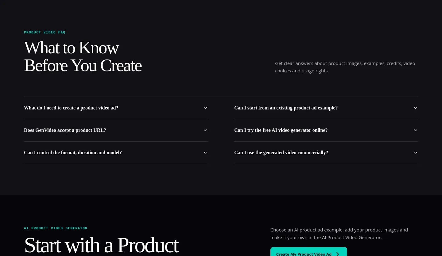genvideo.app FAQ section