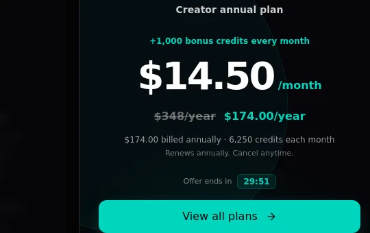 Price anchor element from genvideo.app
