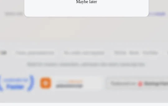 No credit card element from getanytranscript.com