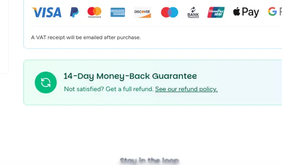 Guarantee element from getastrothemes.com