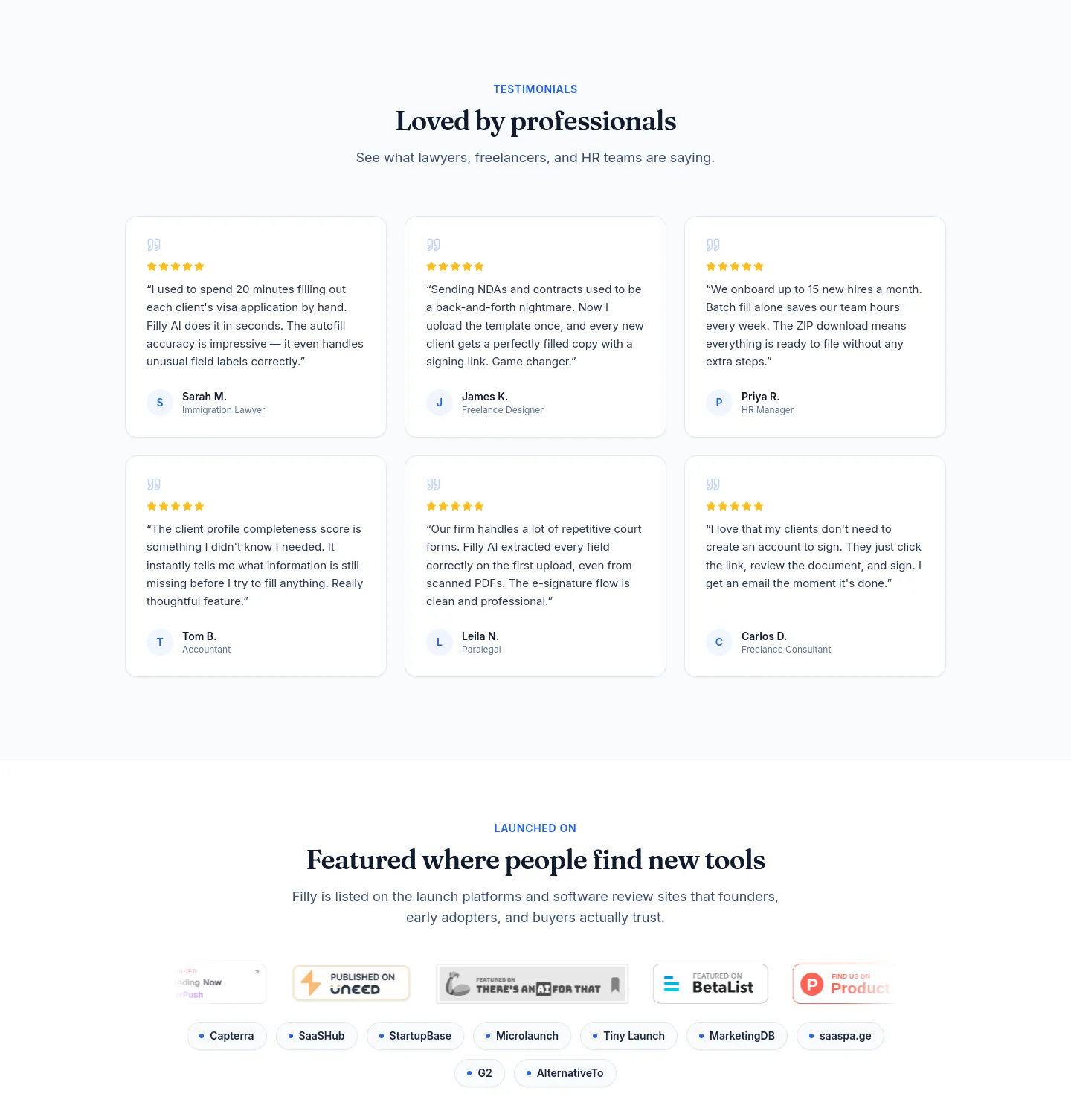 getfilly.app — Logo Wall