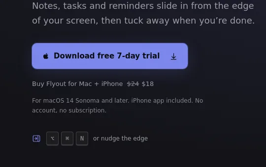 Price anchor element from getflyout.app