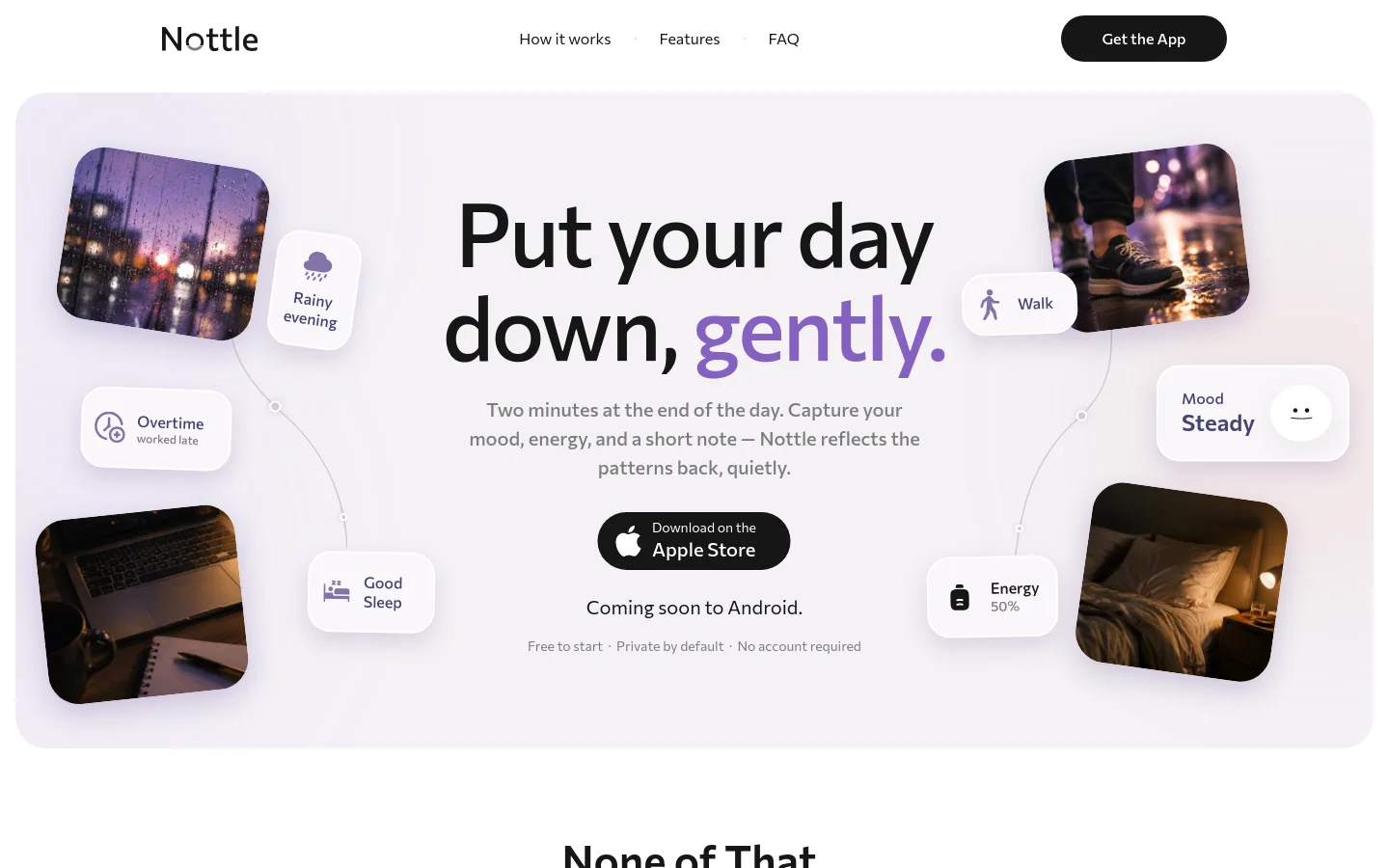 getnottle.com — a measured funnel