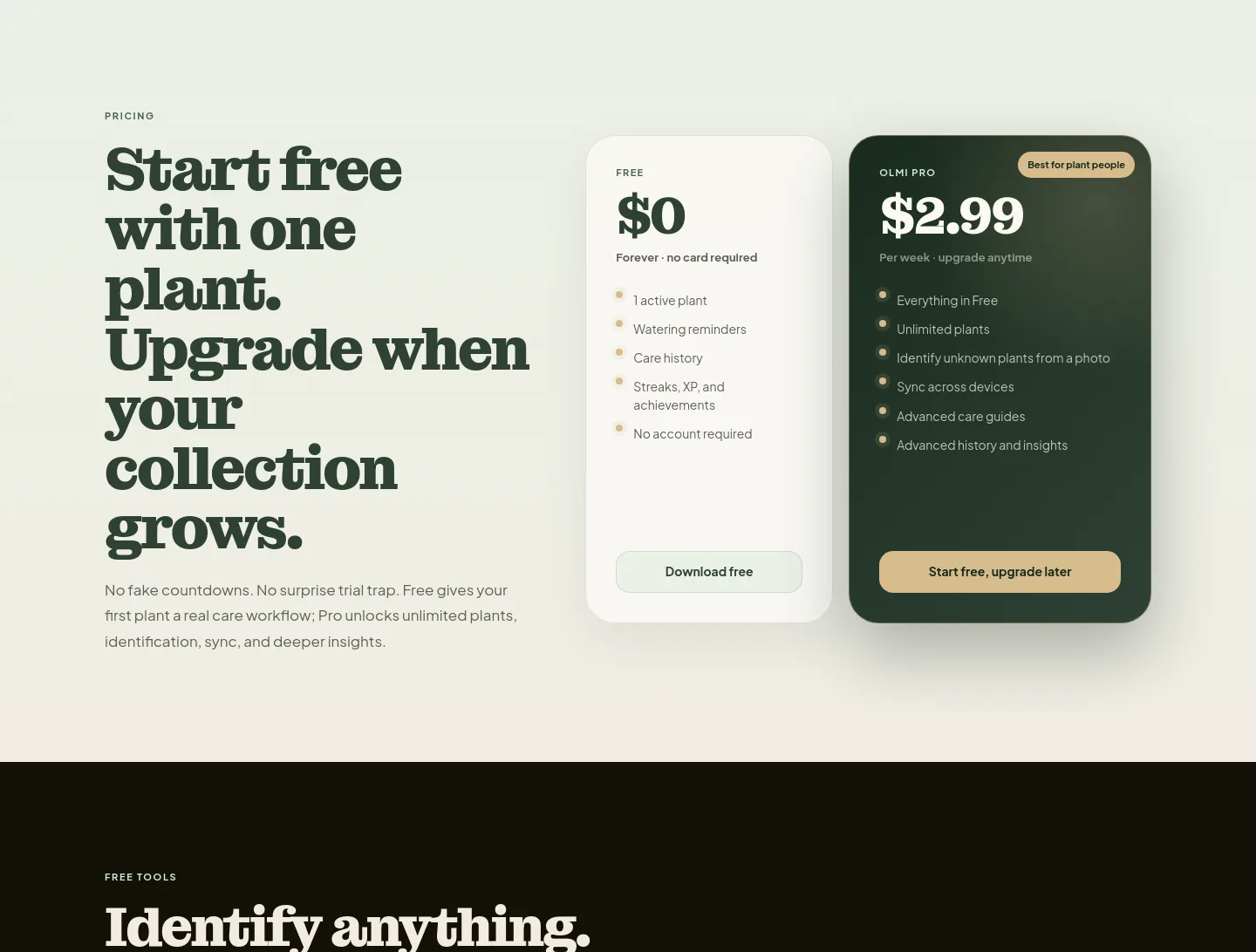 getolmi.com — Pricing