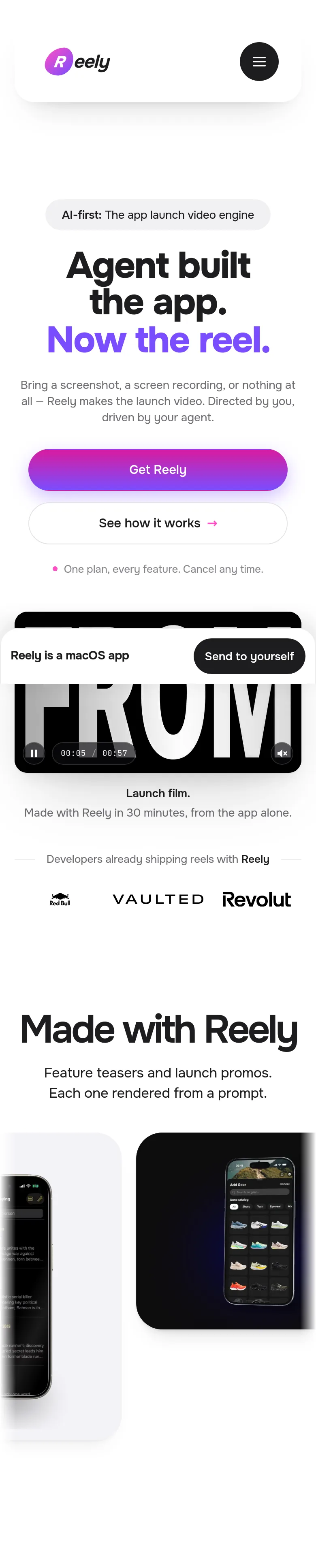 getreely.co — a measured funnel