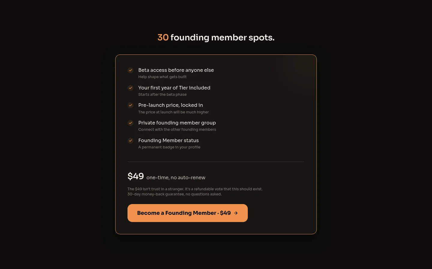 gettier.app Pricing section