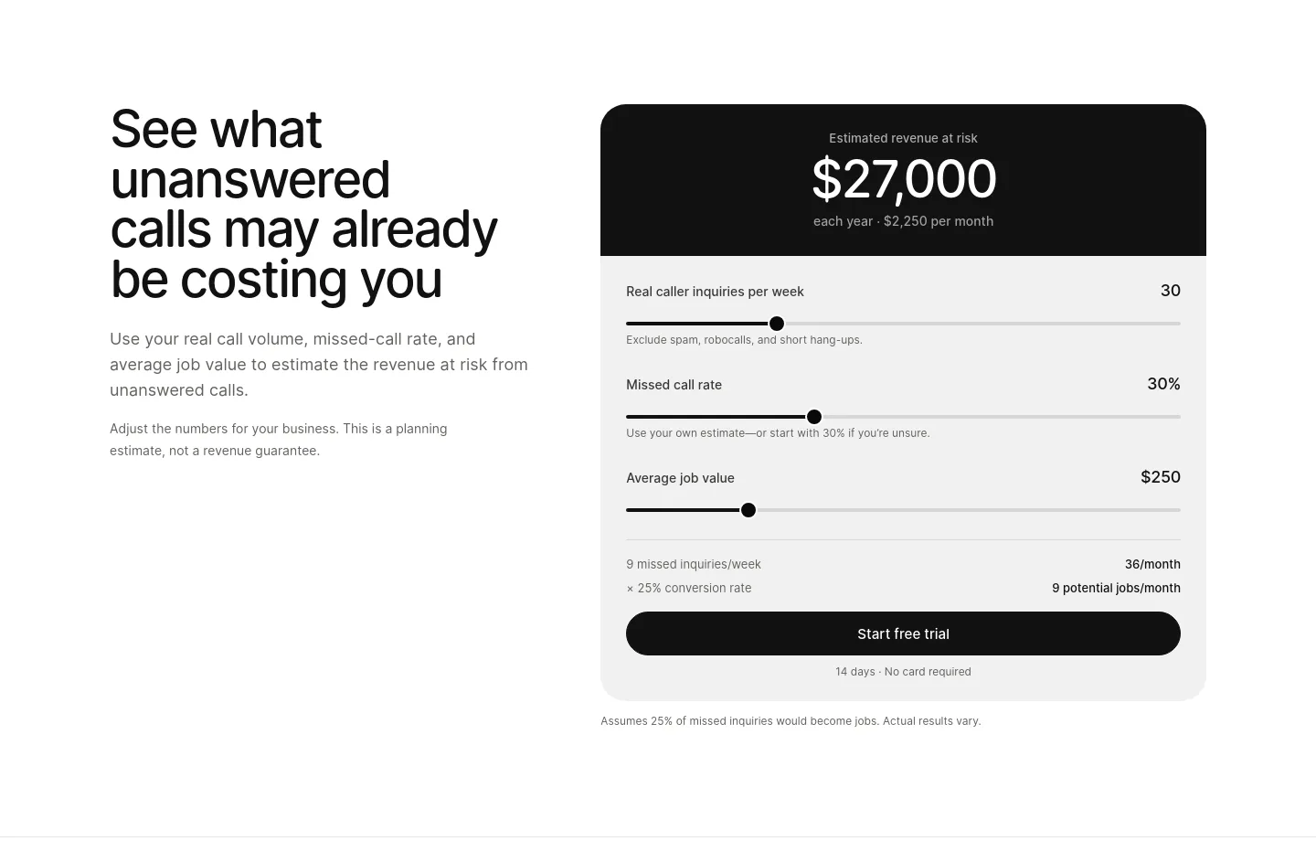 gettinylawn.com — Pricing