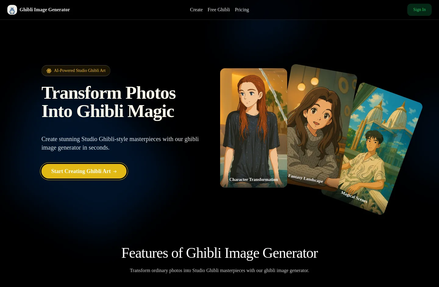 ghibliimagegenerator.com — a measured funnel