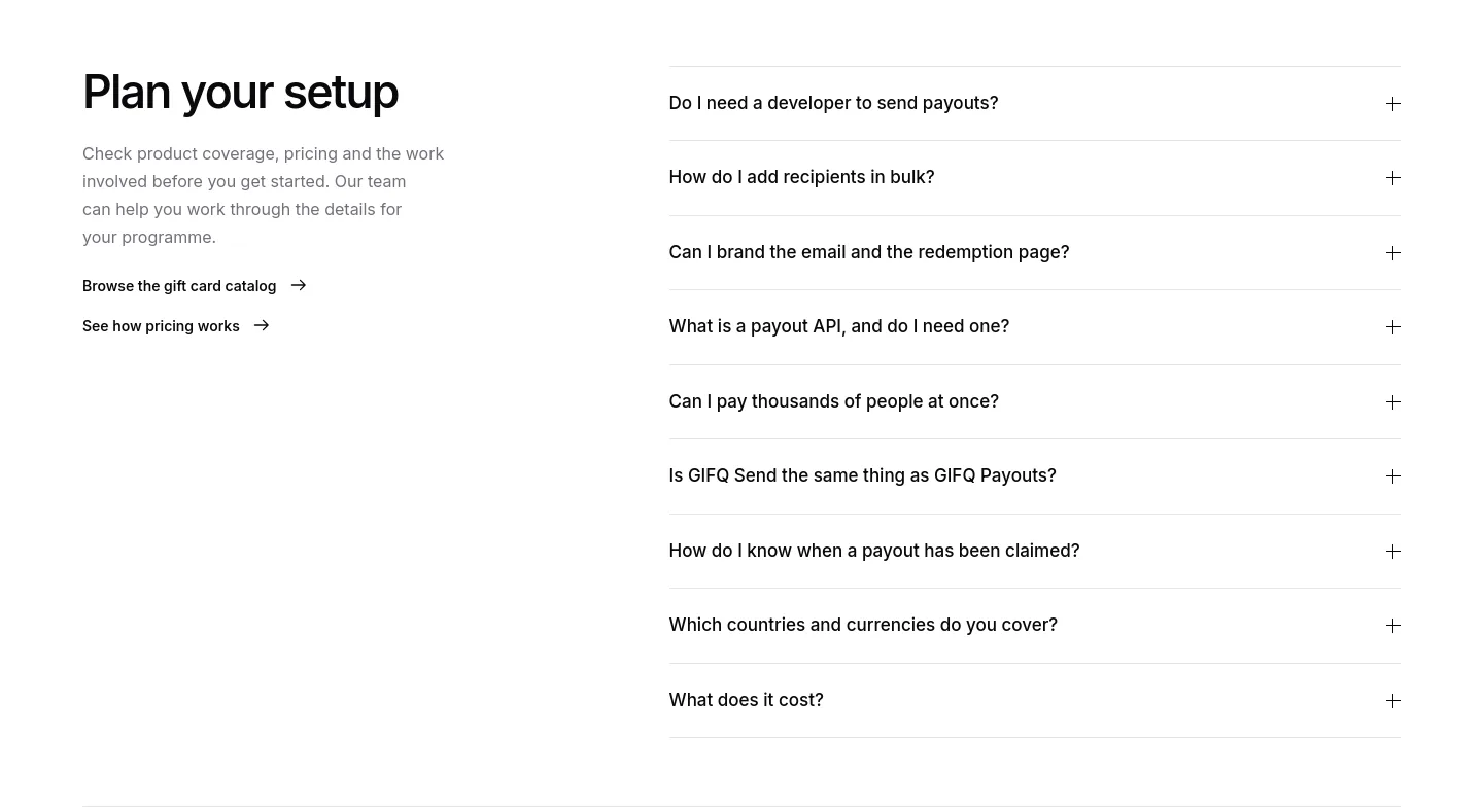 gifq.com — a real FAQ section