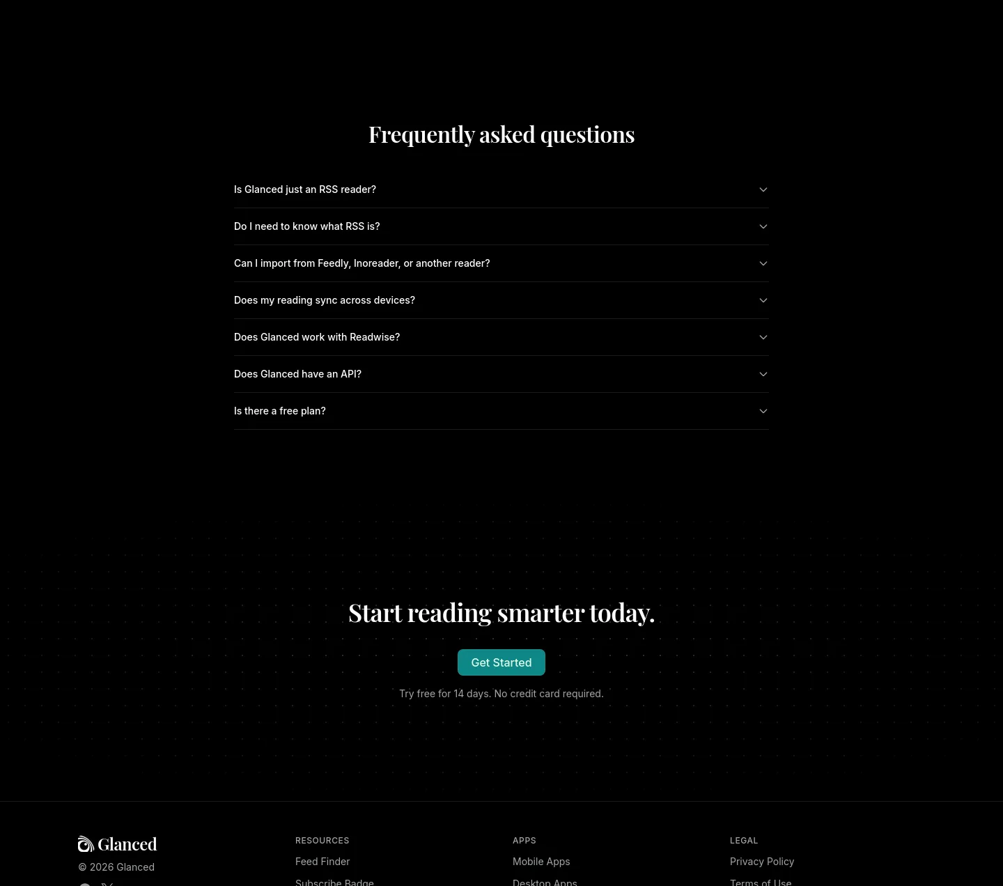 glanced.io — FAQ