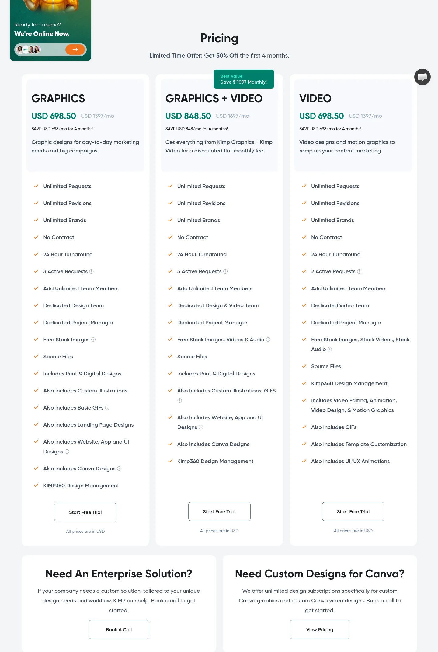 go.kimp.io Hero section