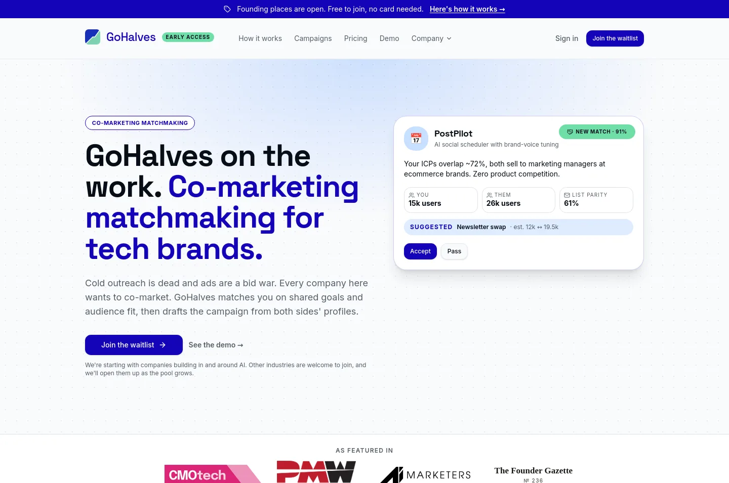 gohalves.ai — a measured funnel