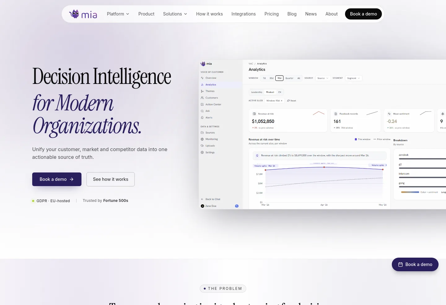 gomia.ai Hero section