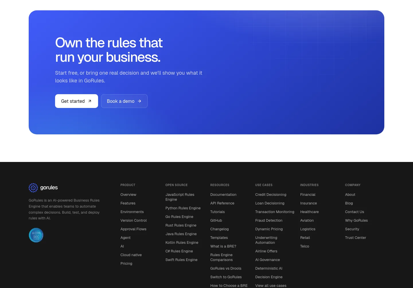 gorules.io — CTA