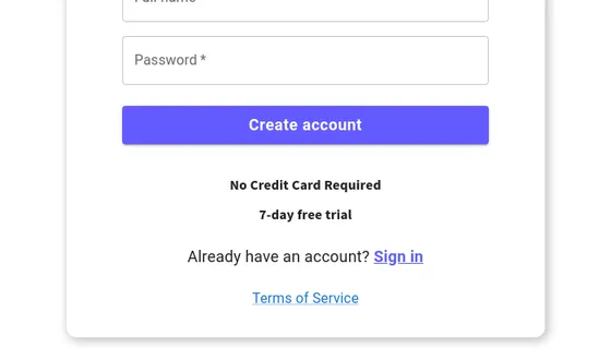 No credit card element from gotailo.com