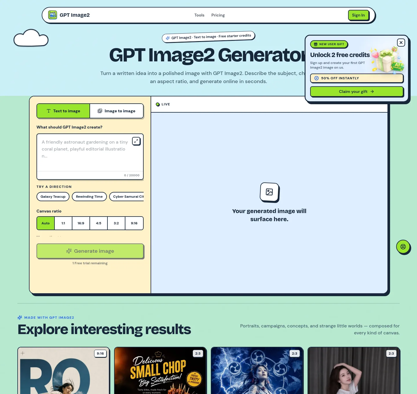 gpt-image2.im — a measured funnel