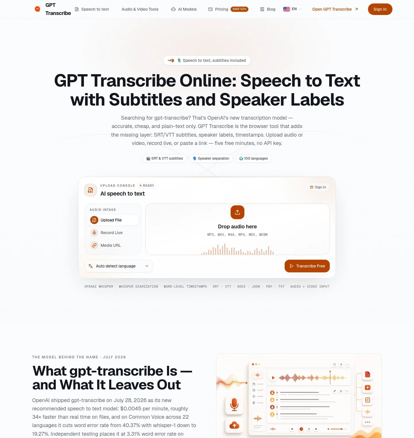 gpt-transcribe.org