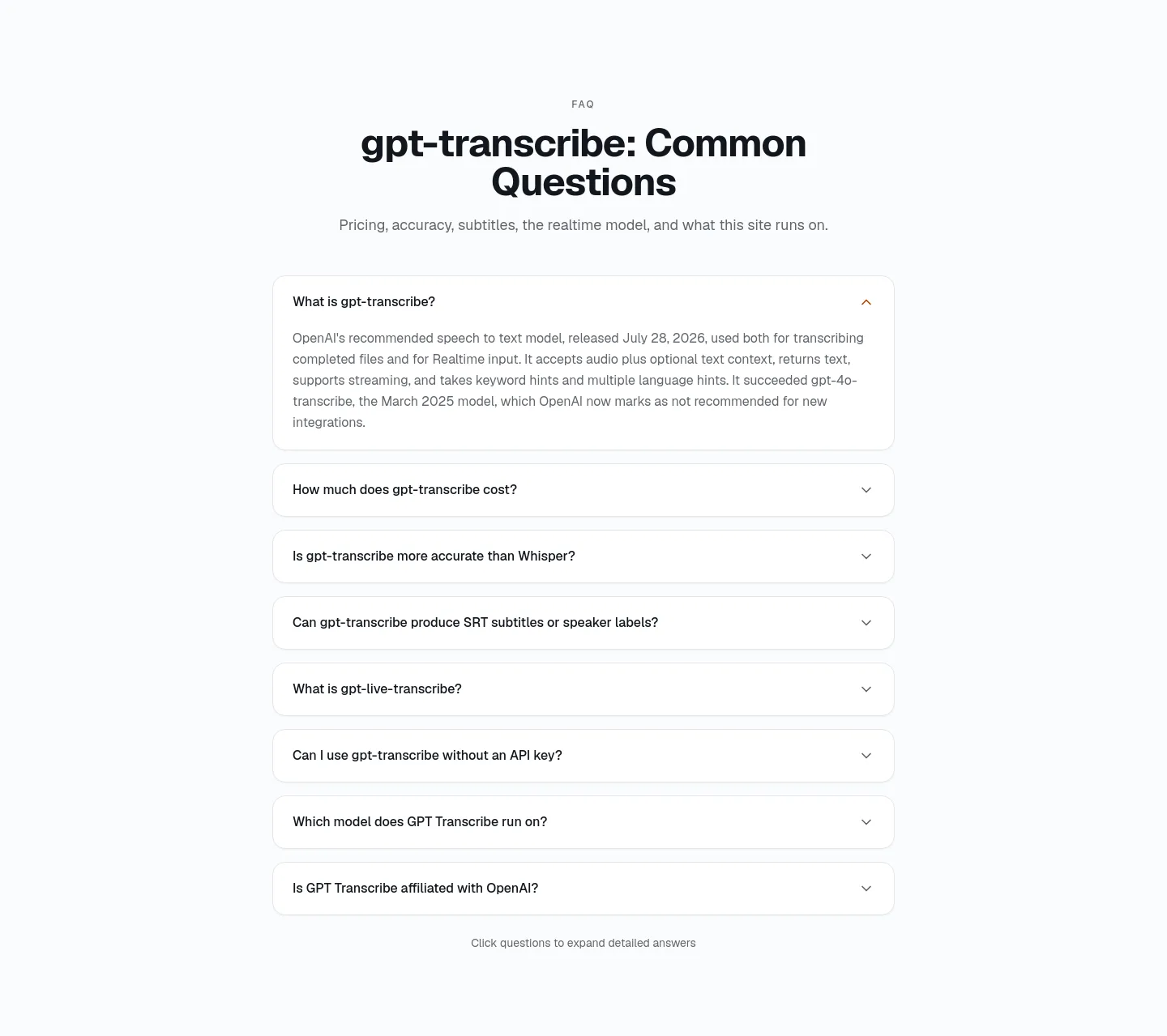gpt-transcribe.org — FAQ
