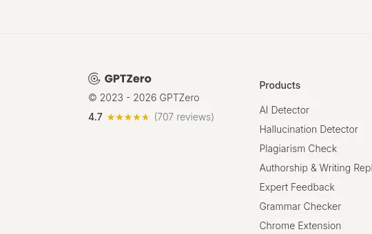 Rating element from gptzero.me