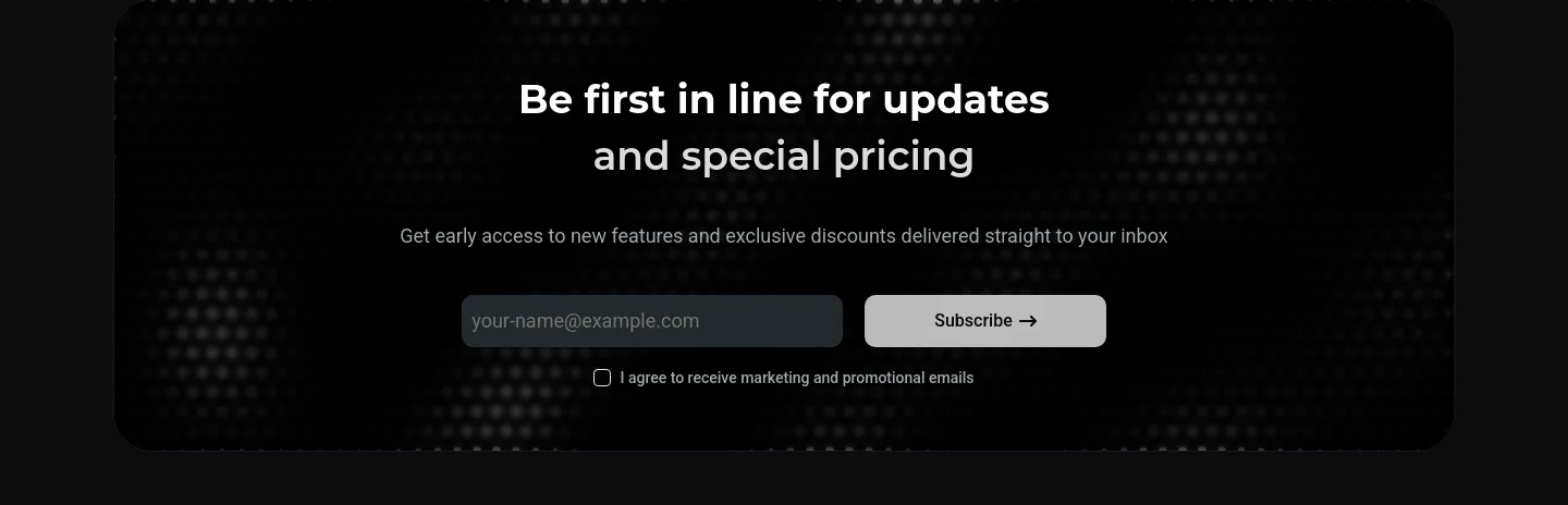 granite.so — Email Capture