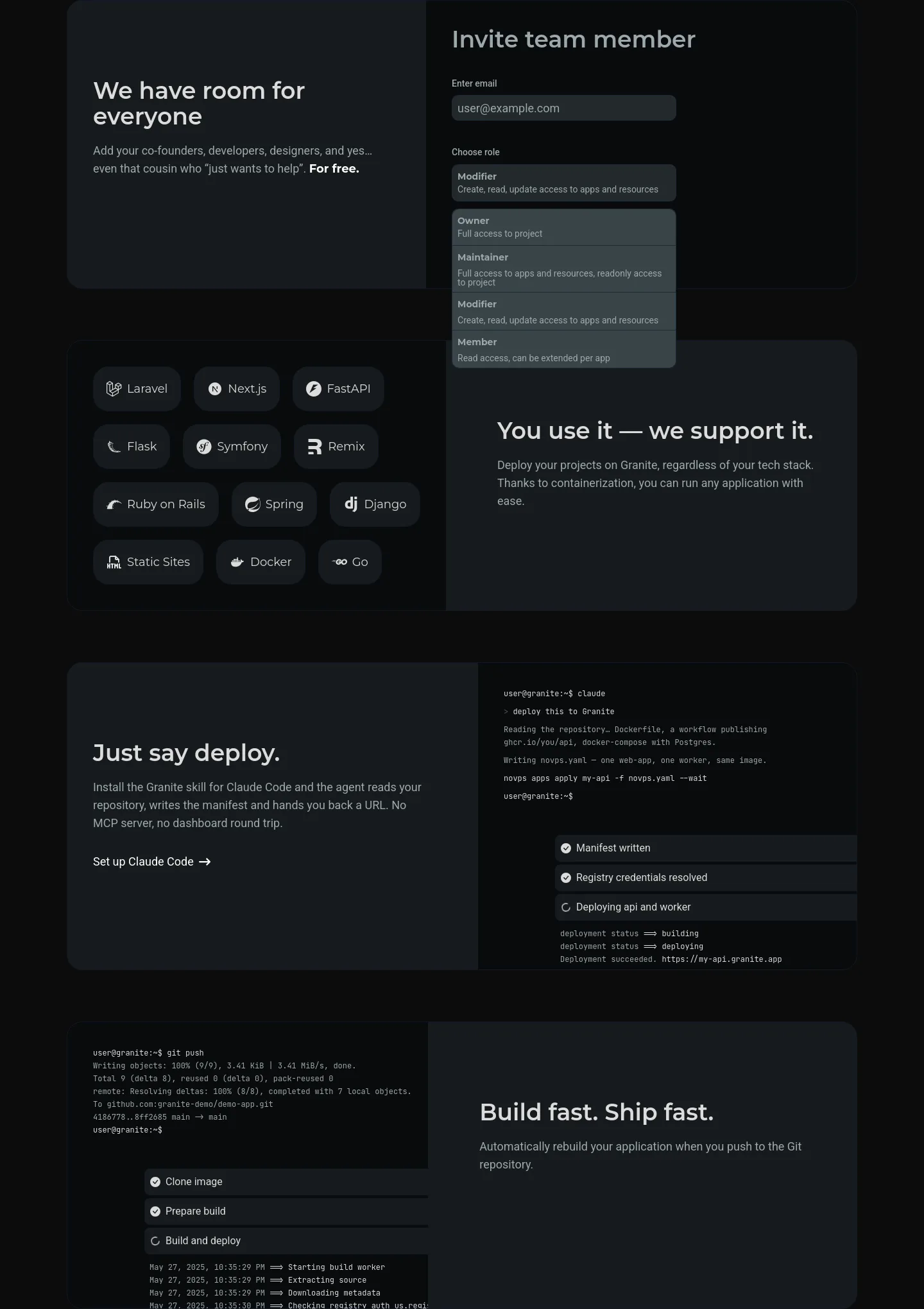 granite.so — Features