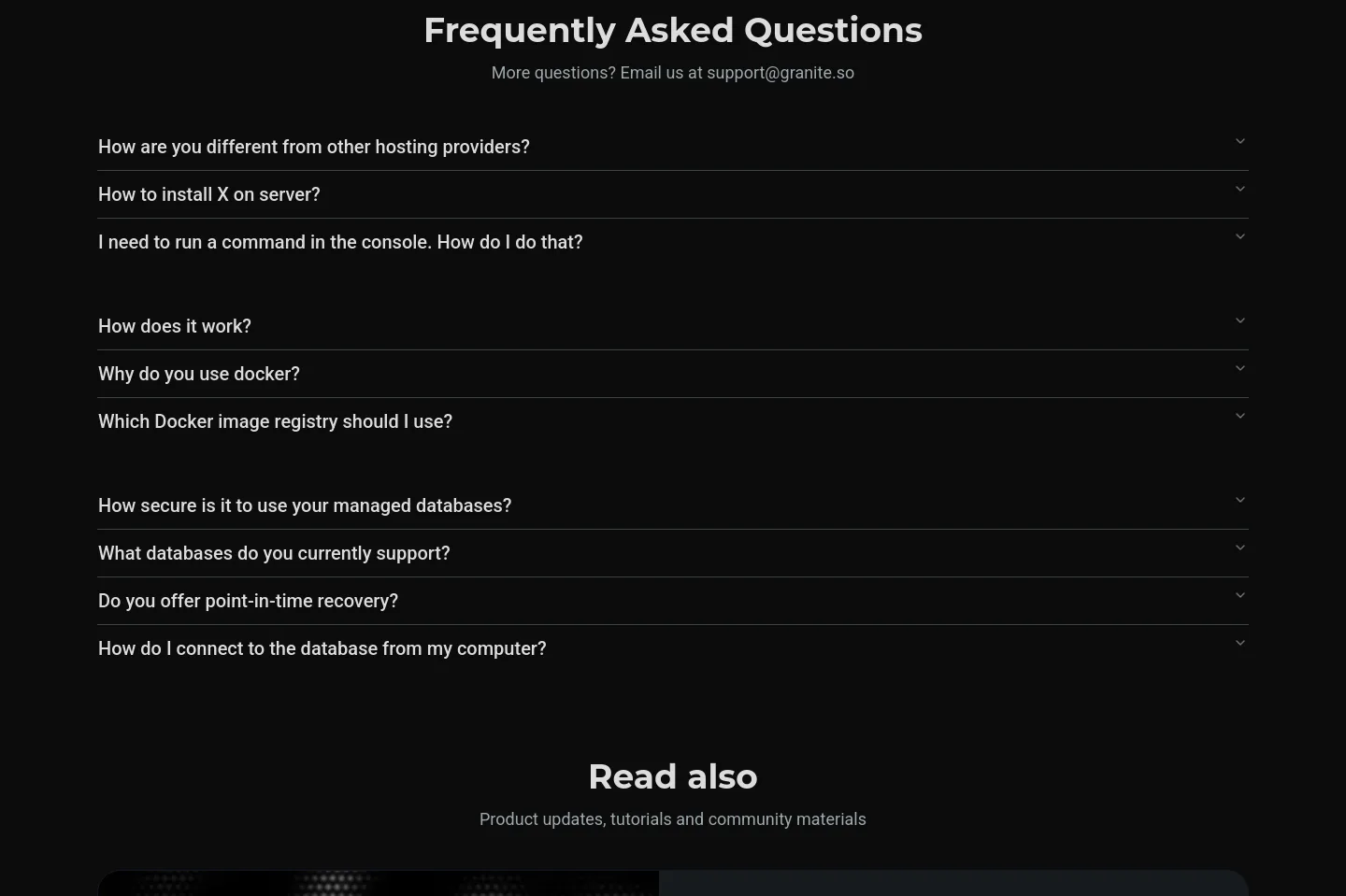 granite.so — FAQ