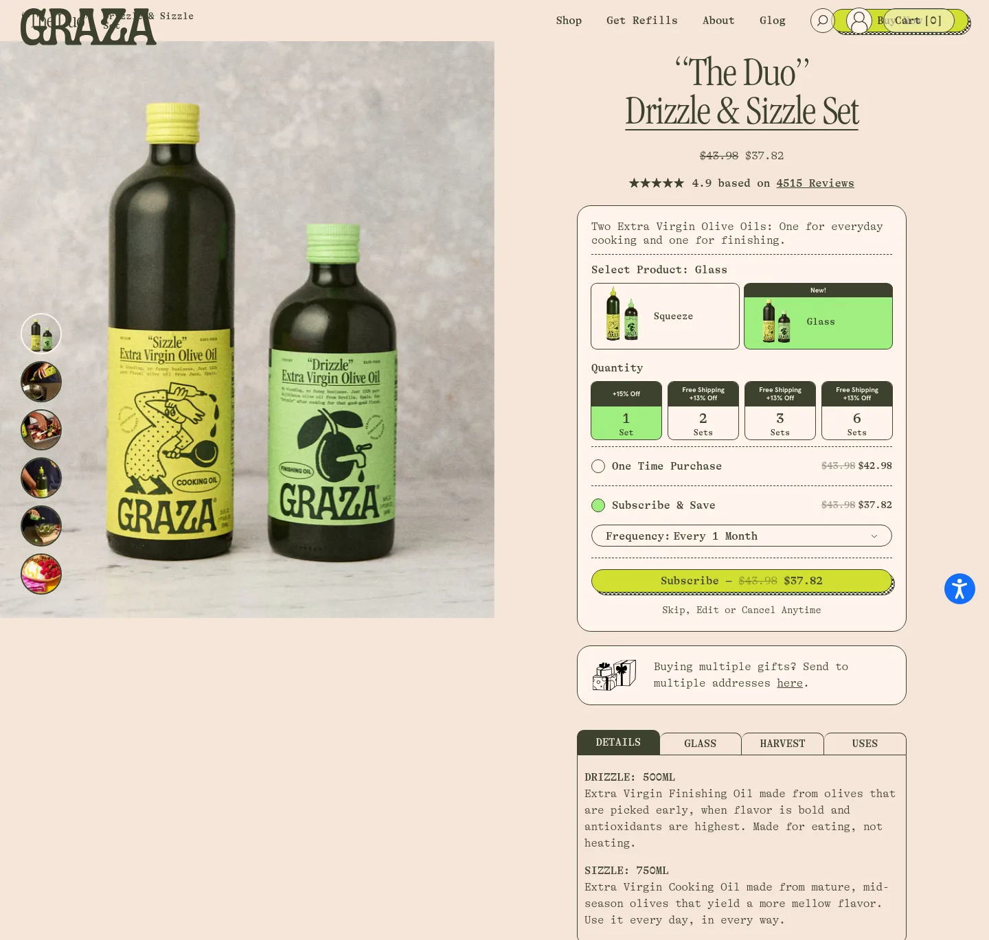 graza.com Hero section