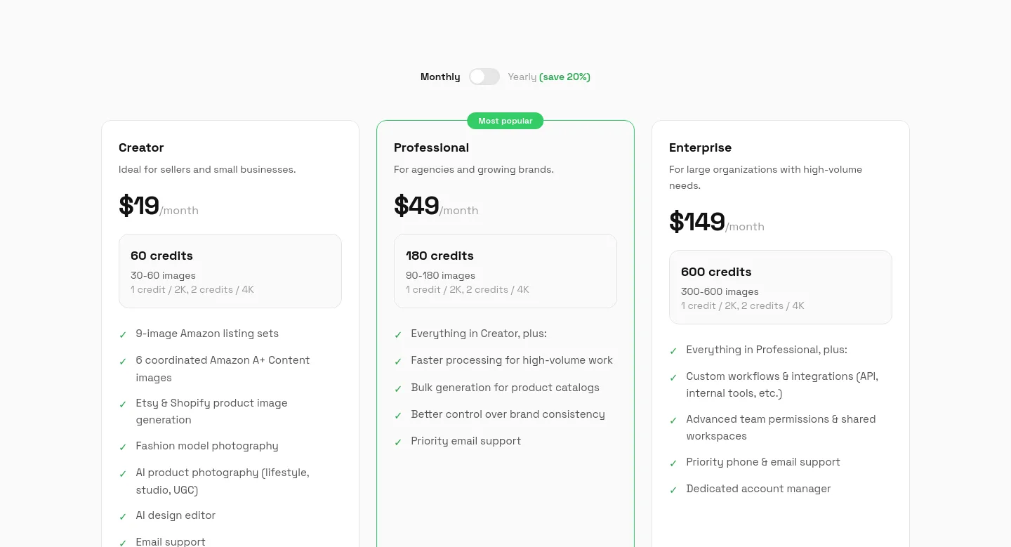 greenonion.ai — Pricing