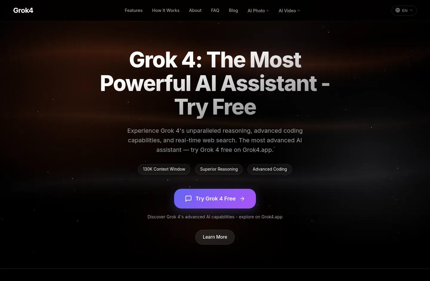 grok4.app — a measured funnel