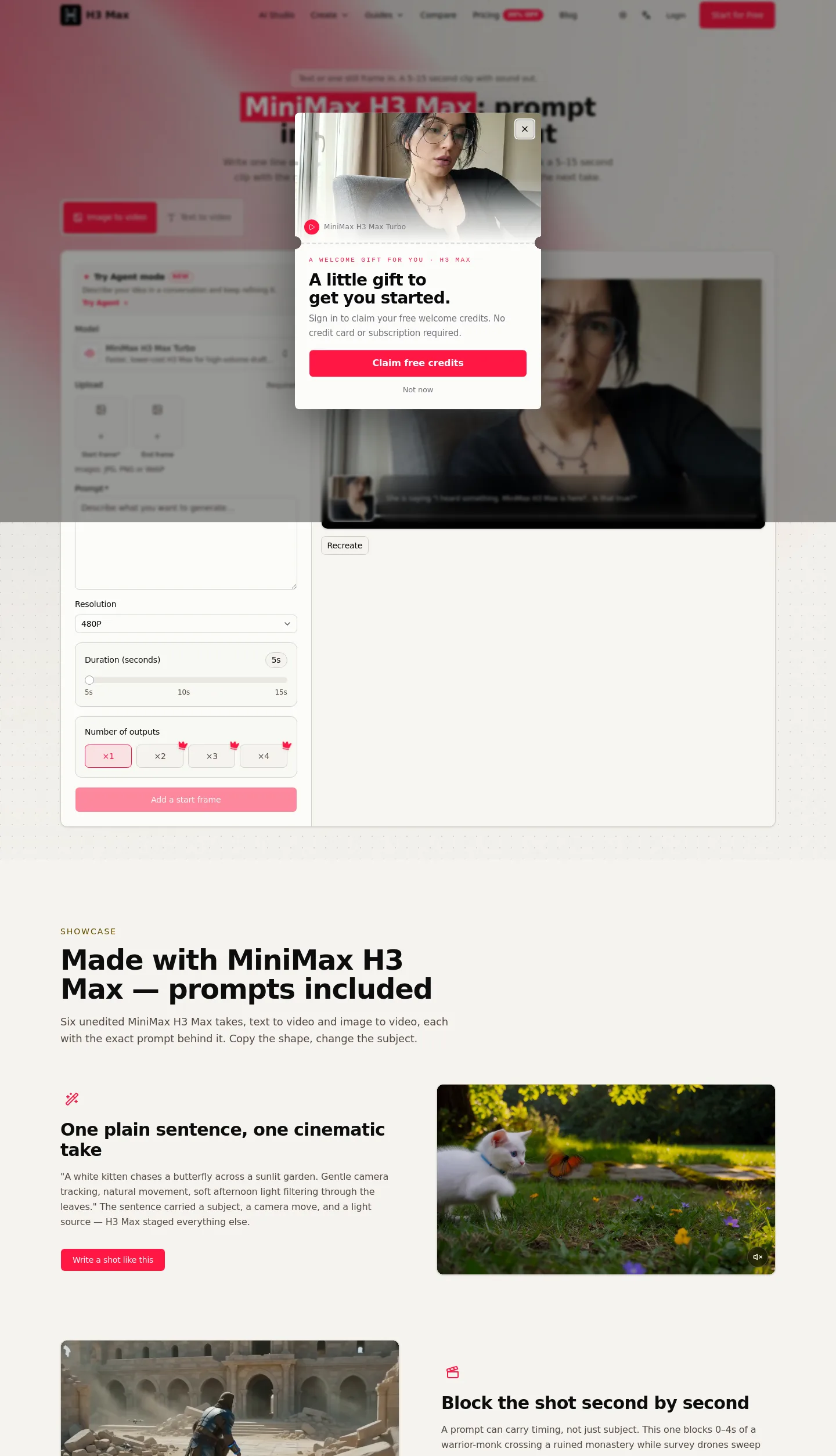 h3max.ai — a measured funnel