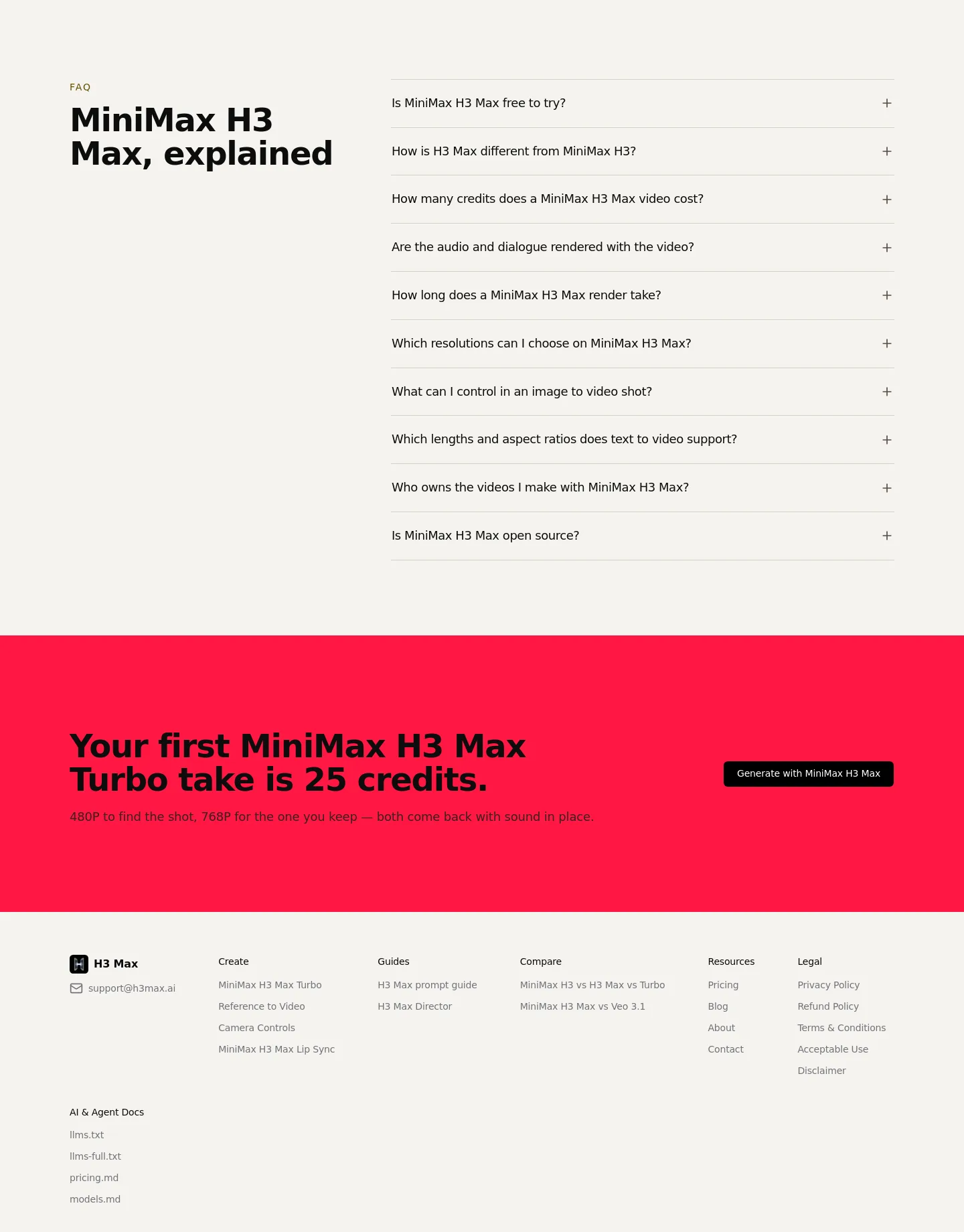h3max.ai — FAQ