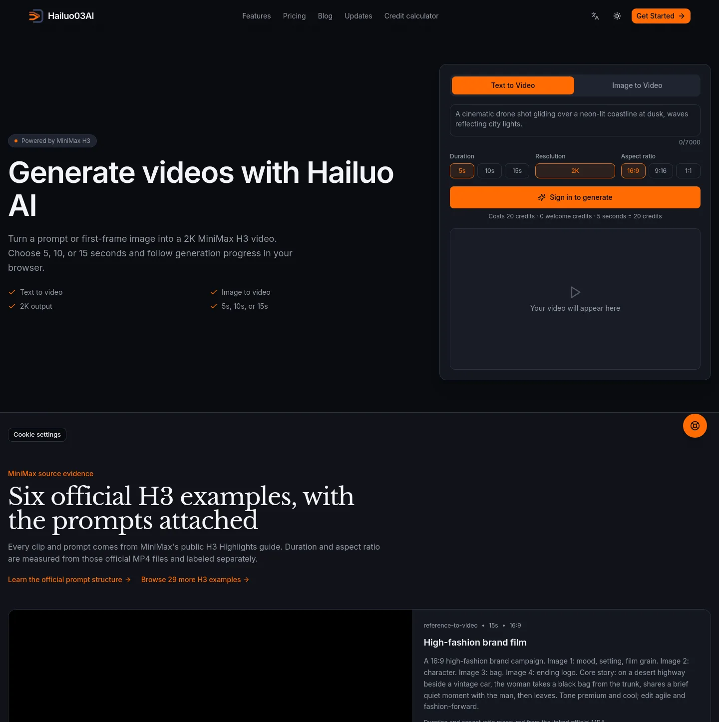 hailuo03ai.com — The Pricing Page