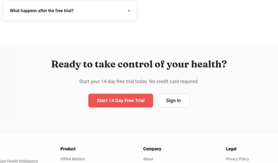 No credit card element from hale.med