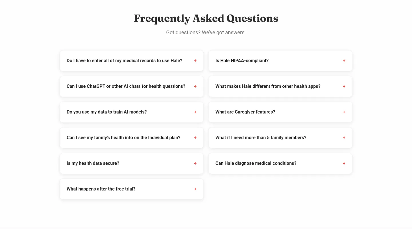 hale.med — FAQ