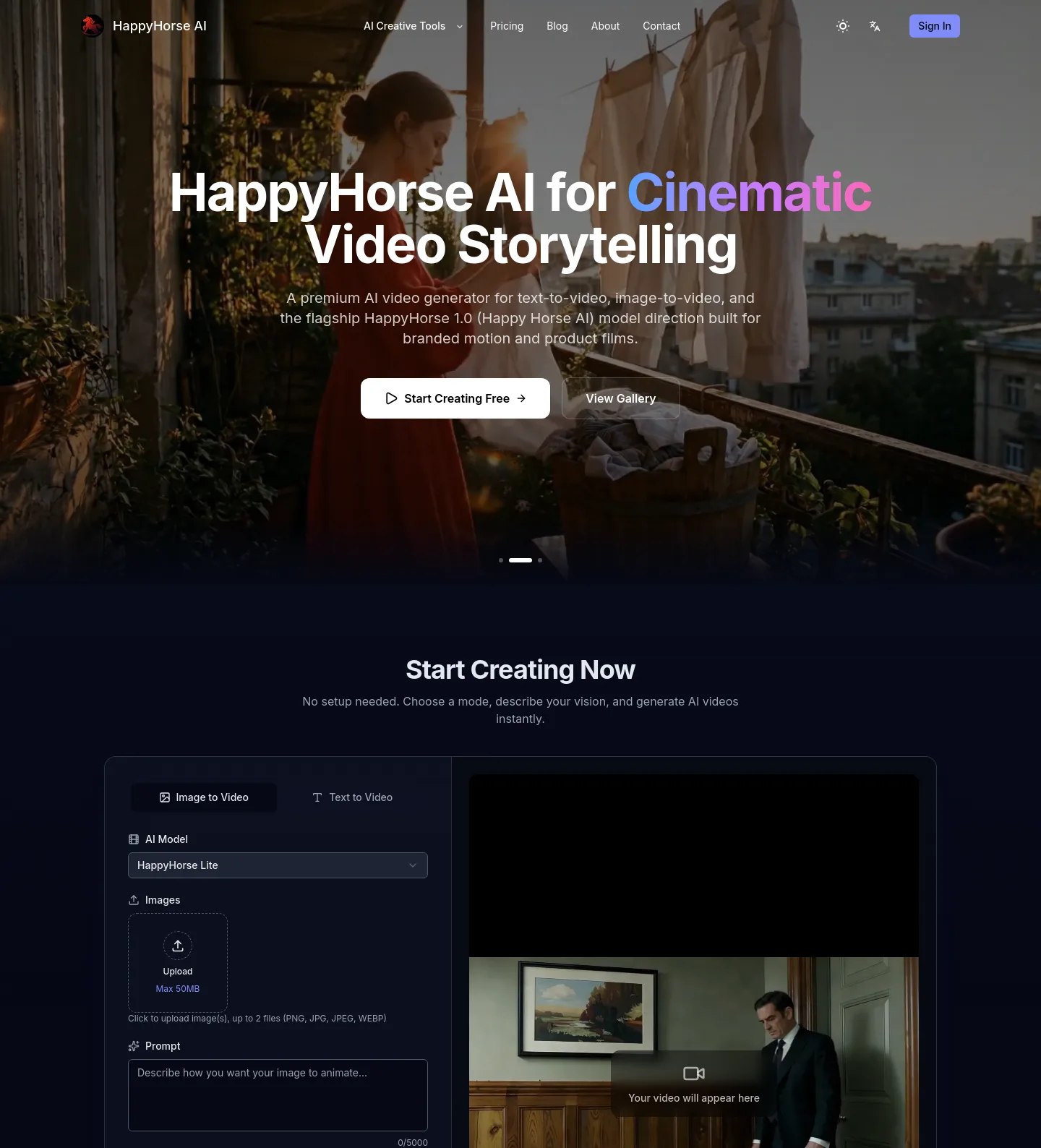 happyhorse-ai.ai — a measured funnel