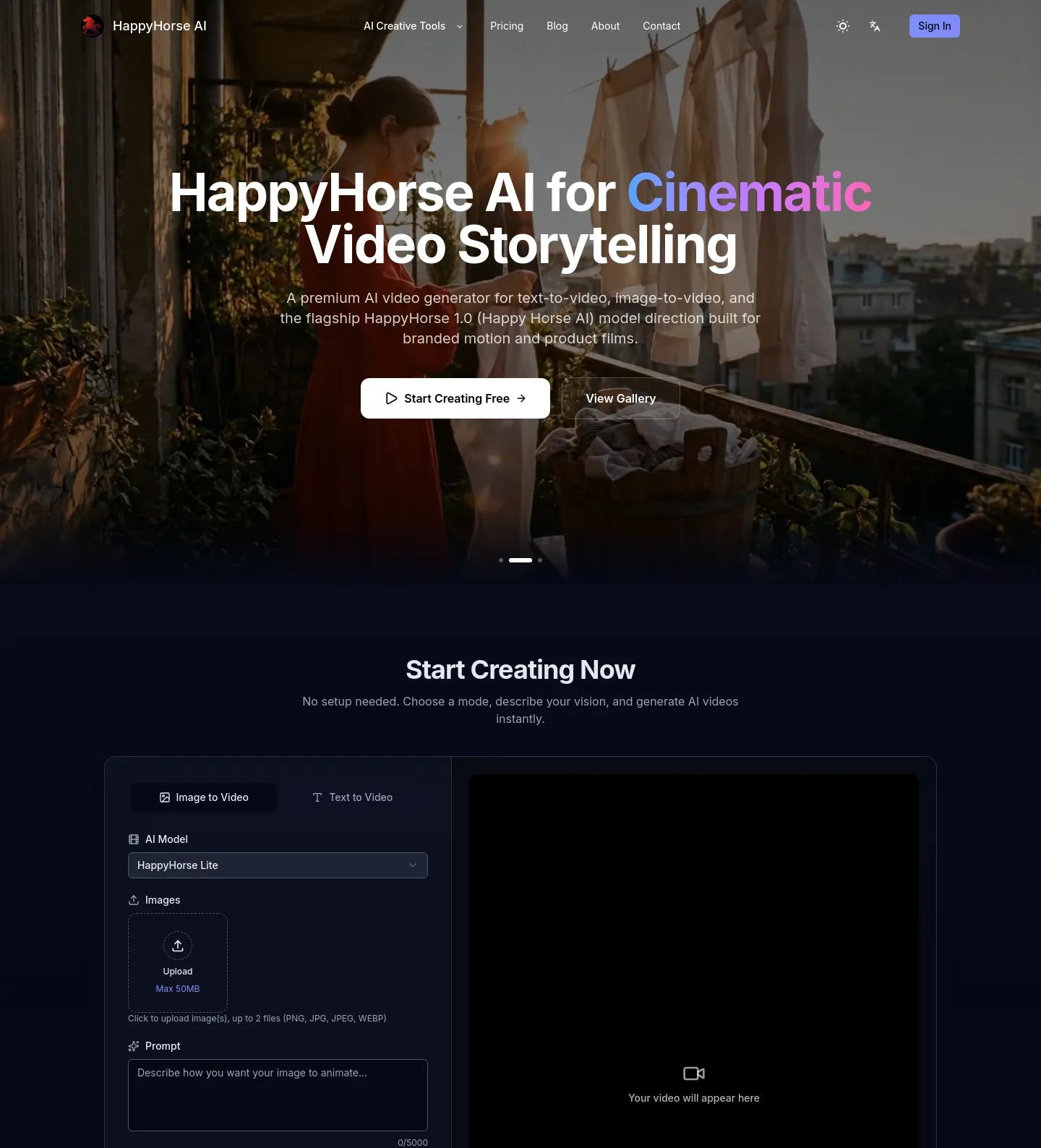 happyhorse-ai.ai — a measured funnel