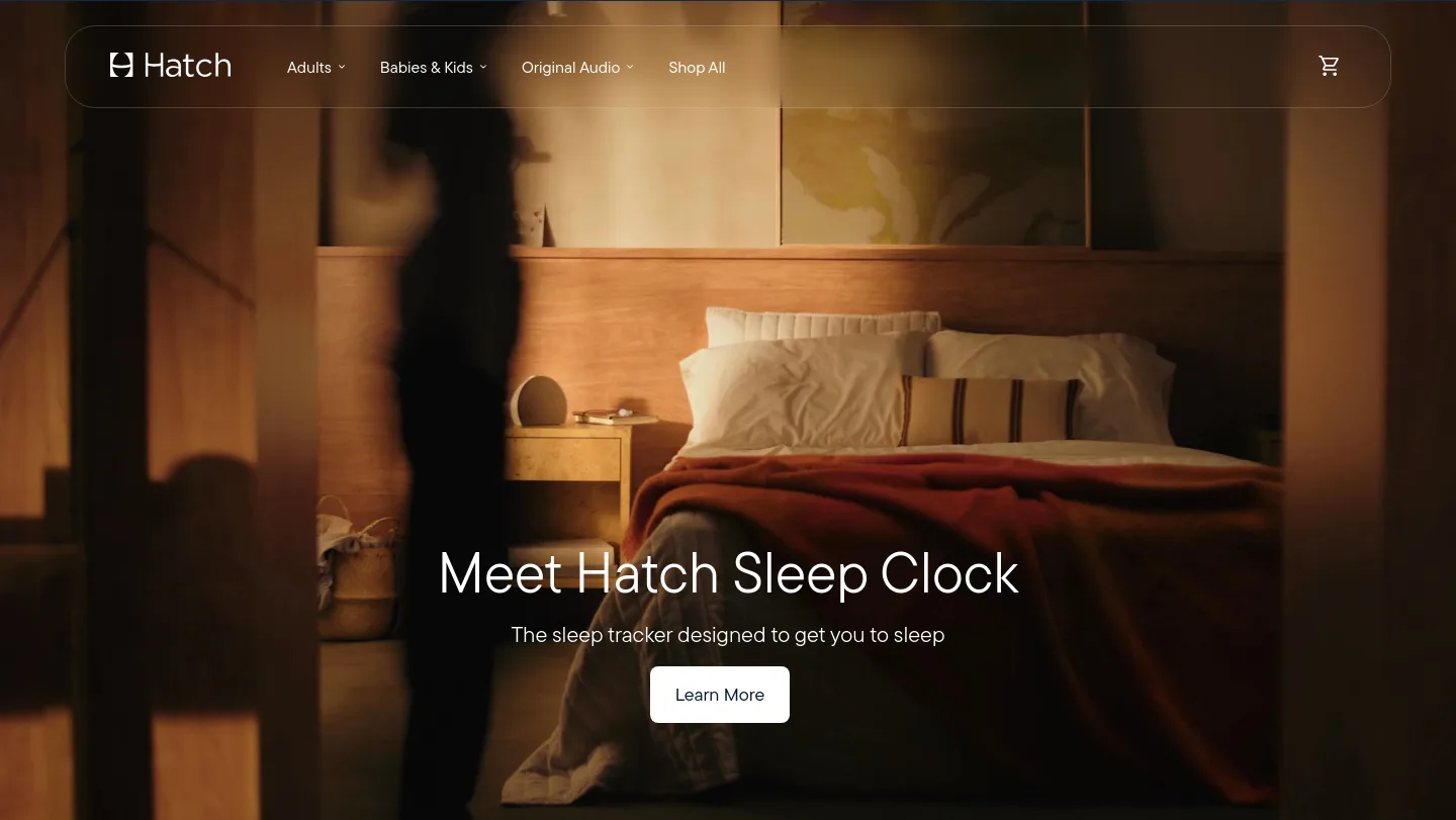 hatch.co Hero section