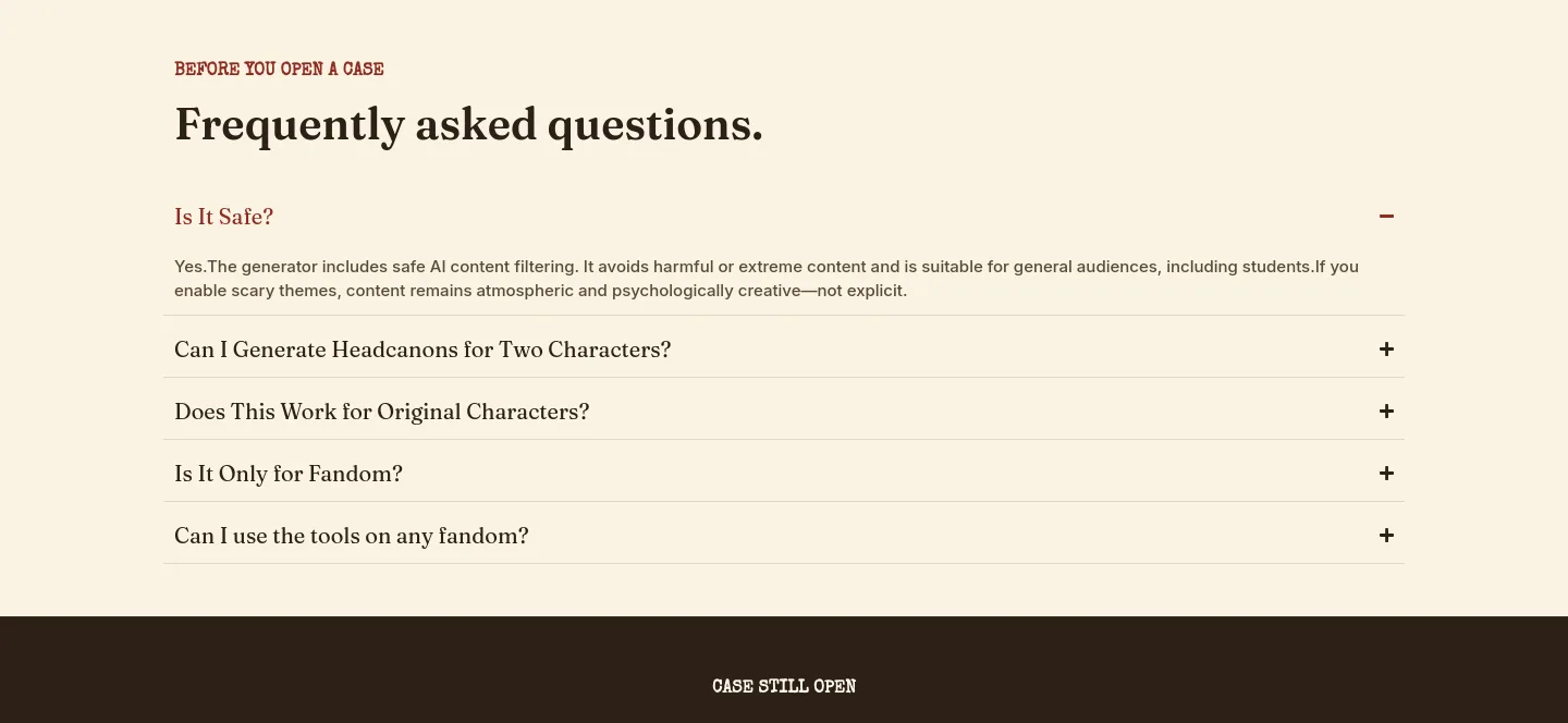 headcanonlab.xyz — FAQ