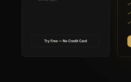 No credit card element from headshotgenerators.ai