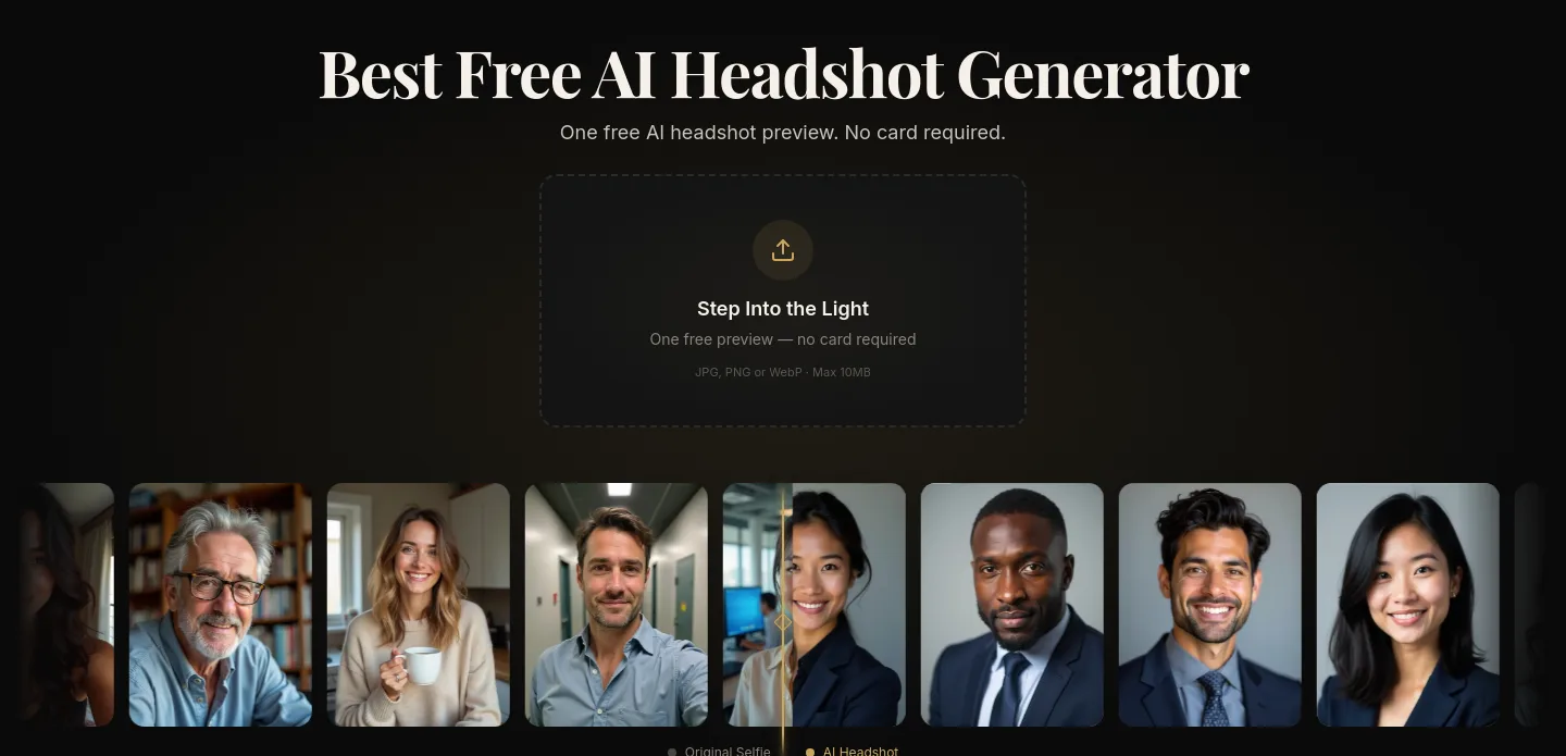 headshotgenerators.ai — Hero