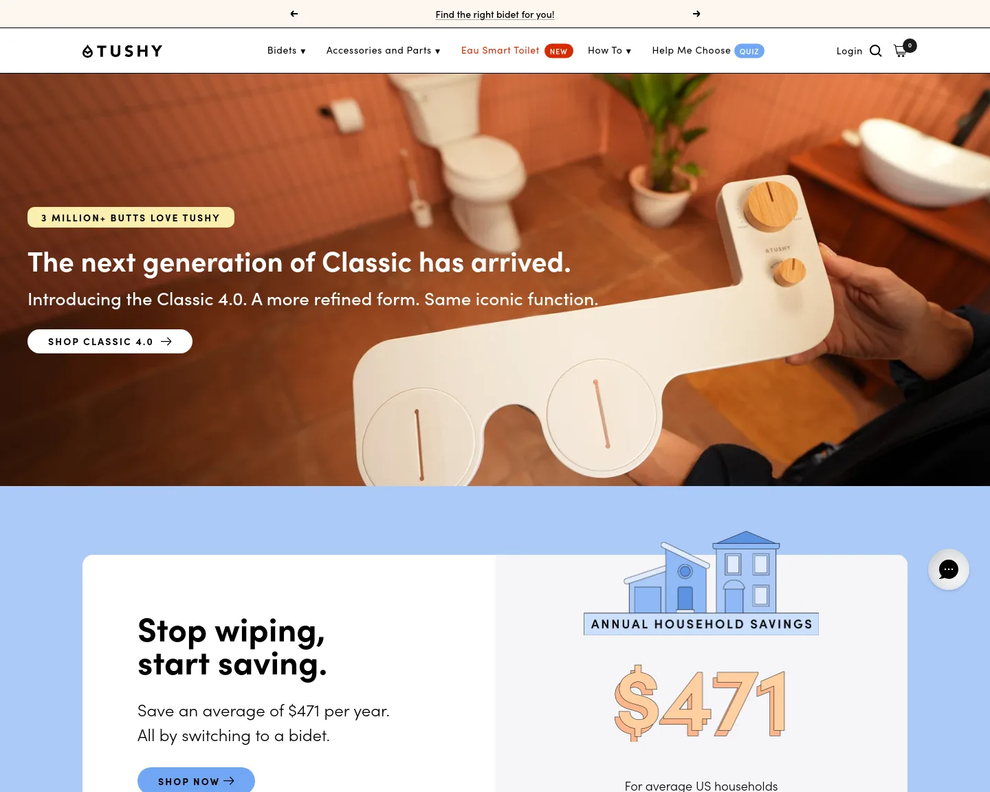 hellotushy.com — a measured funnel