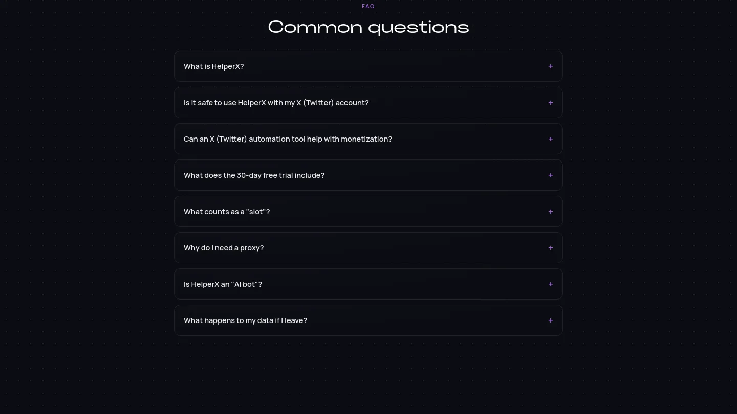 helperx.app — FAQ