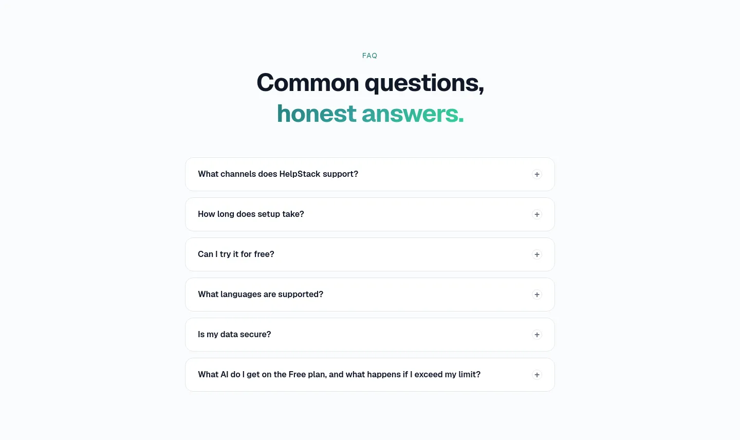 helpstack.eu — FAQ