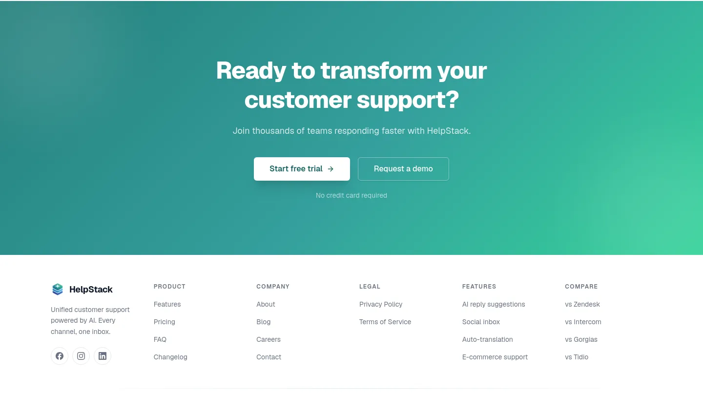 helpstack.eu — a real CTA section