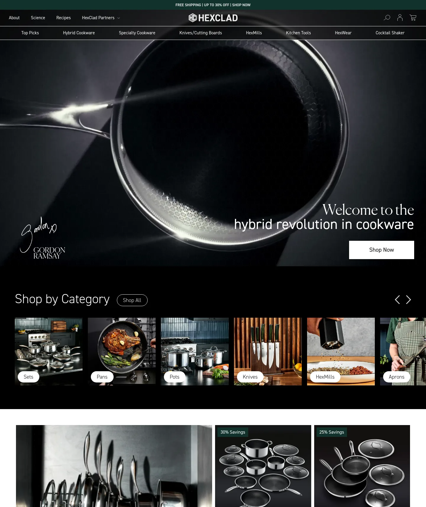 hexclad.com — a measured funnel