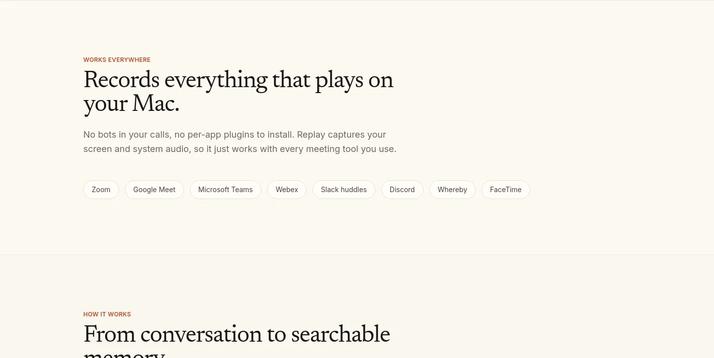 heyreplay.app — a real Logo Wall section