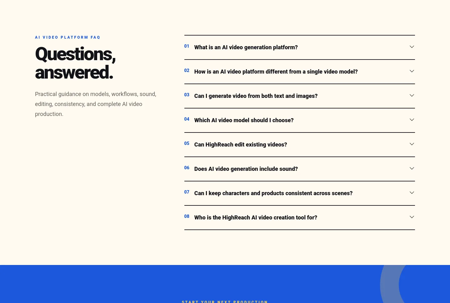 highreach.ai FAQ section