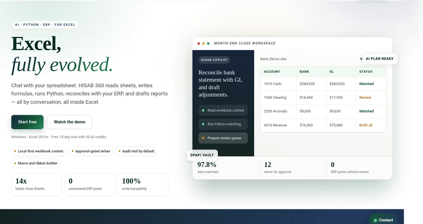 hisab360.net Hero section