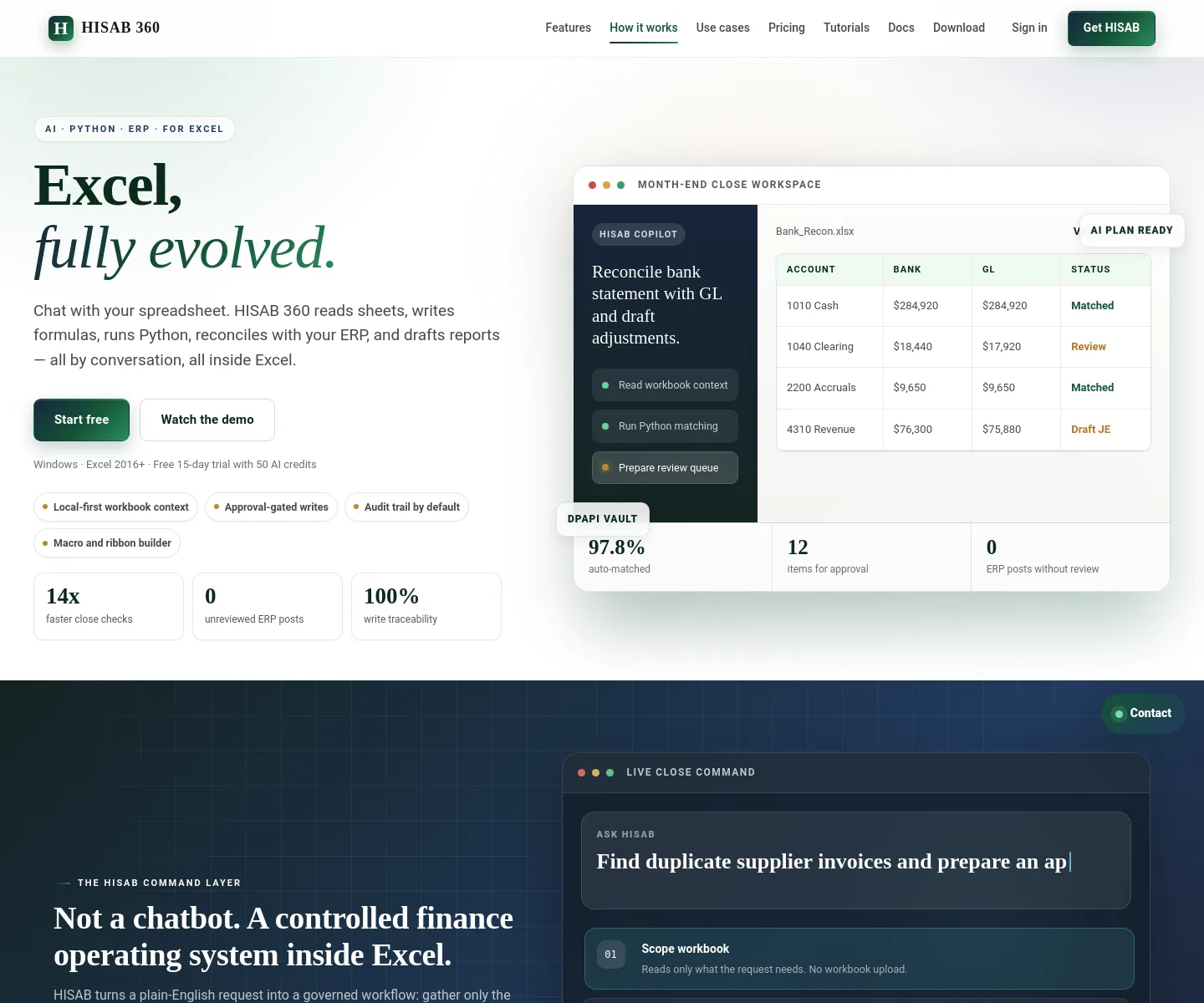 hisab360.net — a measured funnel